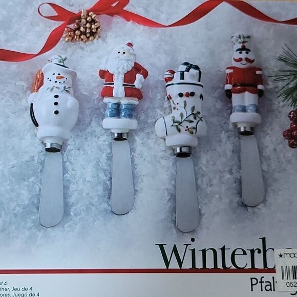 *HOST PICK* PFALTZGRAFF WINTERBERRY 4 PIECE HOLIDAY SPREADER SET - NEW! - Picture 3 of 7